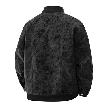 PU odinė striukė su gobtuvu, stačiai apykaklė, užtrauktukas, laisvas kirpimas, tinka pavasariui ir rudeniui