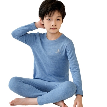 Σετ θερμικών εσωρούχων για παιδιά - Υφάσματα από πολυεστέρα (93,9%), μοτίβο καρτούν, κανονικού πάχους, στρογγυλός λαιμός, unisex, για παιδιά 3–8 ετών, διατηρεί τη θερμότητα το χειμώνα, την άνοιξη και το φθινόπωρο