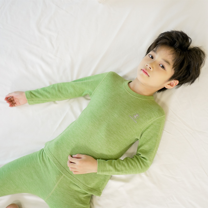 Σετ θερμικών εσωρούχων για παιδιά - Υφάσματα από πολυεστέρα (93,9%), μοτίβο καρτούν, κανονικού πάχους, στρογγυλός λαιμός, unisex, για παιδιά 3–8 ετών, διατηρεί τη θερμότητα το χειμώνα, την άνοιξη και το φθινόπωρο