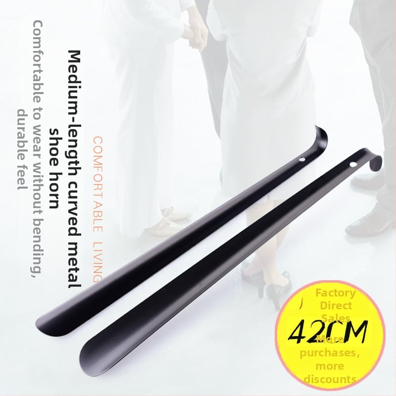 Nerūdijančio plieno vidutinio ilgio batų įrankis patogiam užsimovimui ir nusiėmimui, modelis Ad217, prekinis ženklas Auspicious enough, kasdienis stilius