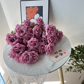 Gardenia Hodvábne kvety, 3-hlava diamantová ruža, svadobná sieň dekorácia a vodopád na stene — Craft 1326527568; Variety 1326527568; Podpora štítkov 7x5/7x6/7x2/6x3