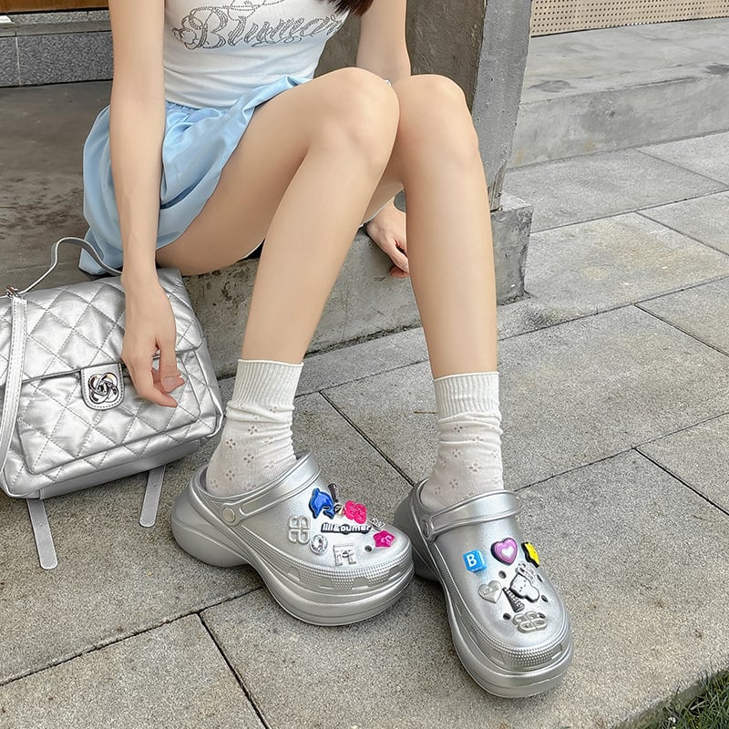 Papuci damă Crocs-style, talpă EVA de 9 mm, partea superioară EVA, confort ușor