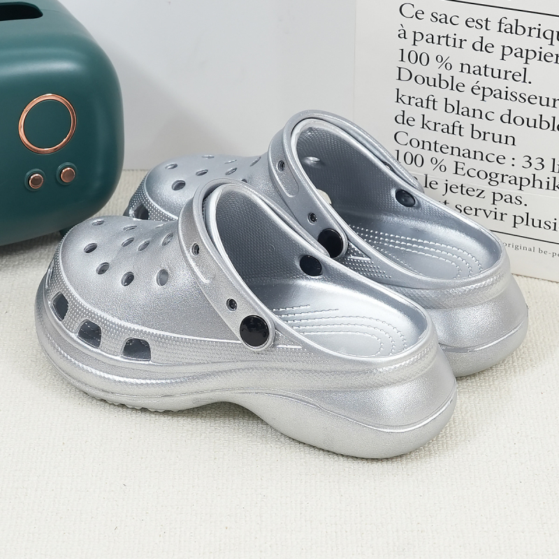 Neonice Crocs sandale za žene, EVA gornji dio i EVA đon, 5 cm debeli đon, vodootporne i protuklizne, injekcijsko oblikovanje