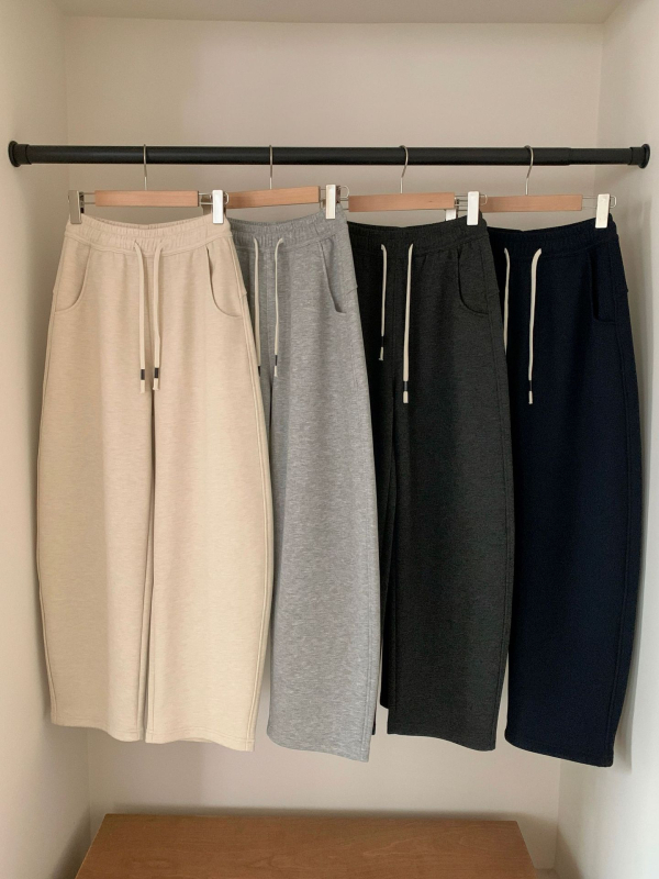 Ženske pantalone s visokim strukom, unutarnja flis, mješavina Lyocell‑svila‑vuna, opušten kroj, Scimitar stil