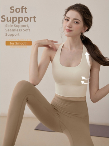 Dámsky bezrukávový fitness set — priedušný, rýchloschnúci materiál, 78% nylon, 22% elastan, na beh, jazdu na bicykli a jogu, leto 2025