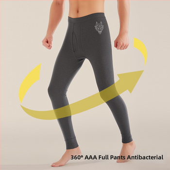 Vyrų terminės kelnaitės, 2 vnt komplektas — 100% medvilnė, pagrindinis sluoksnis, vidutinio svorio 161–180 g/m², raštai: vienspalviai, gyvūnų, geometriniai