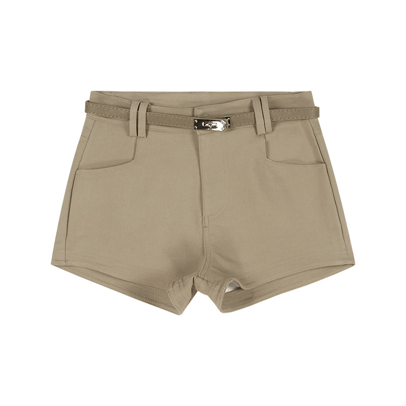 Pantaloni casual pentru femei, talie înaltă, croi drept, lungime 3/4, microelastic, Primăvara 2024