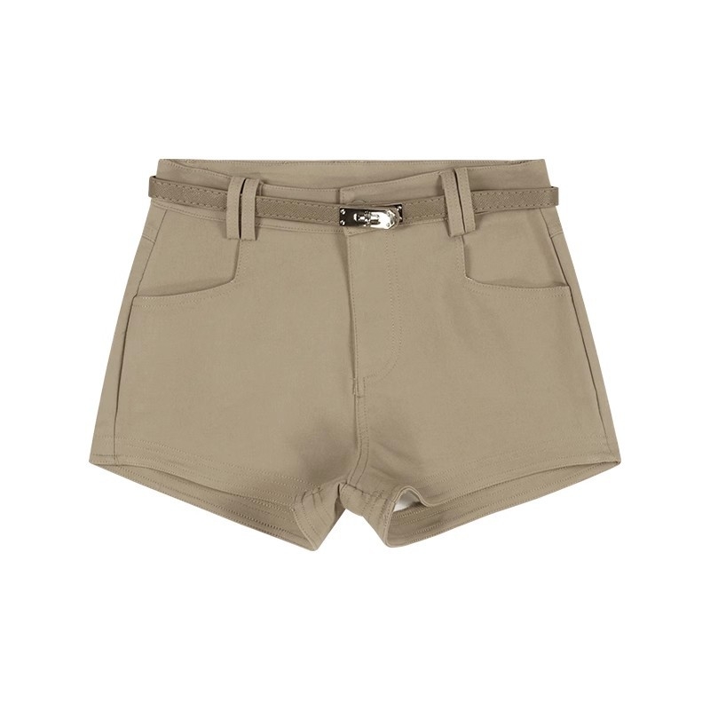 Pantaloni casual pentru femei, talie înaltă, croi drept, lungime 3/4, microelastic, Primăvara 2024