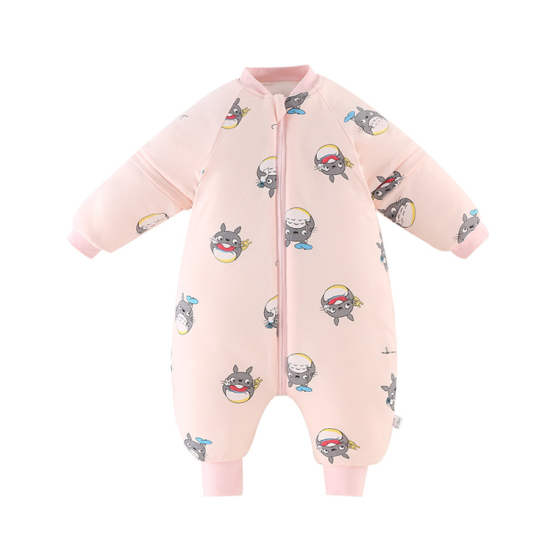 Бебешки спален чувал с разделени крака, 100% памук, пълнеж от кух памук, тегло 0.55–1.00 кг, Kangbeibang