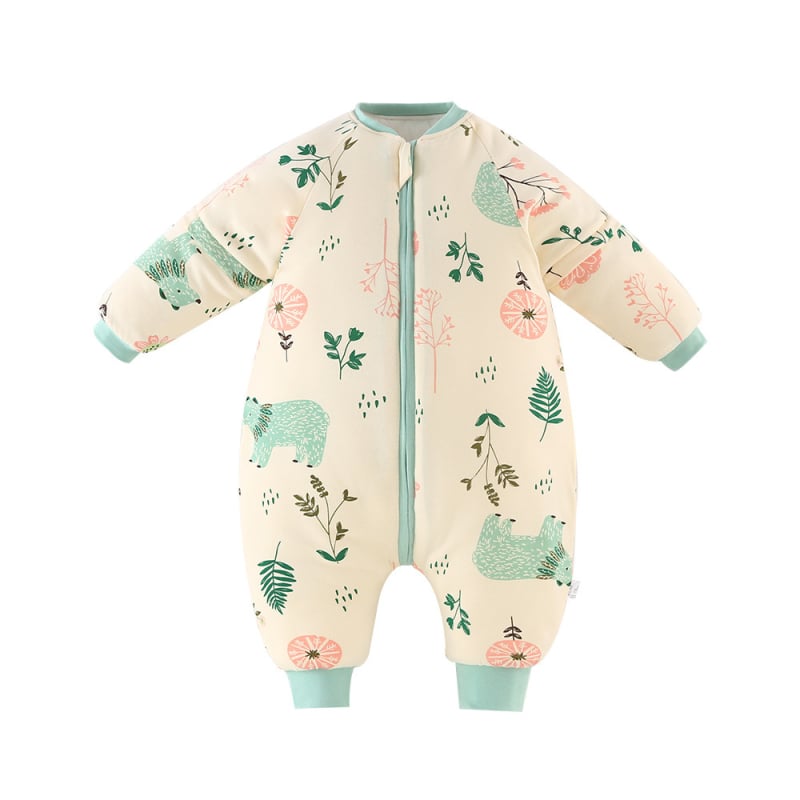 Бебешки спален чувал с разделени крака, 100% памук, пълнеж от кух памук, тегло 0.55–1.00 кг, Kangbeibang