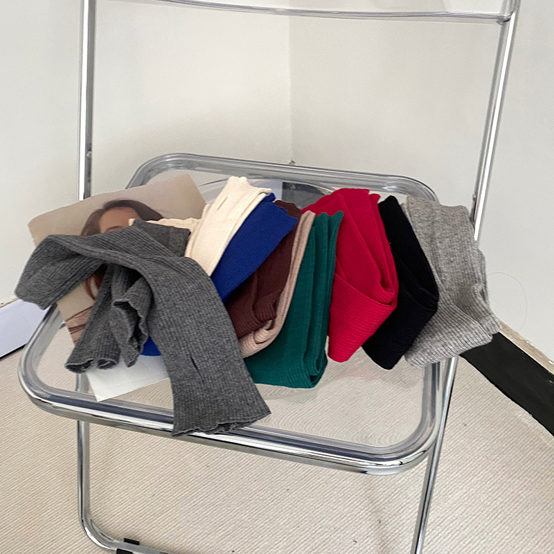 Sievietēm adīti roku siltinājumi, vilna, korejiešu stils, vienkrāsaini, pavasarim un rudenim