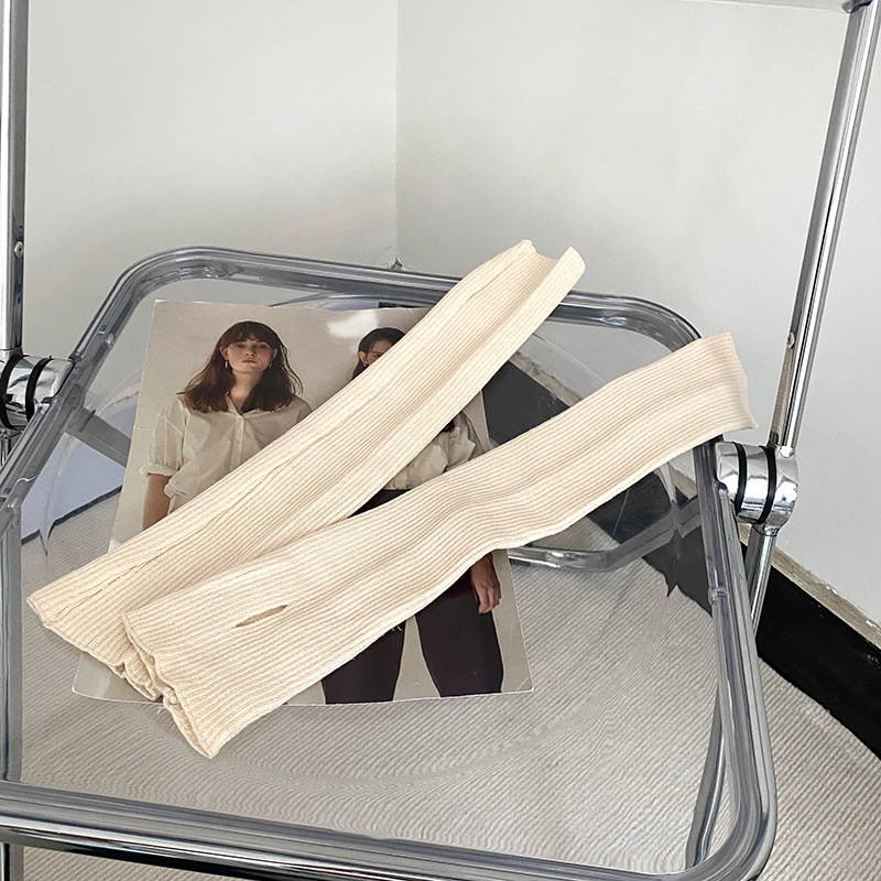 Sievietēm adīti roku siltinājumi, vilna, korejiešu stils, vienkrāsaini, pavasarim un rudenim