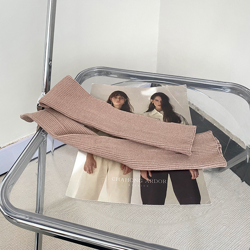 Sievietēm adīti roku siltinājumi, vilna, korejiešu stils, vienkrāsaini, pavasarim un rudenim