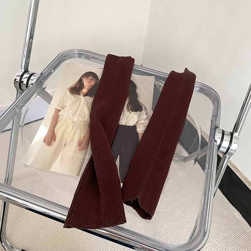 Sievietēm adīti roku siltinājumi, vilna, korejiešu stils, vienkrāsaini, pavasarim un rudenim