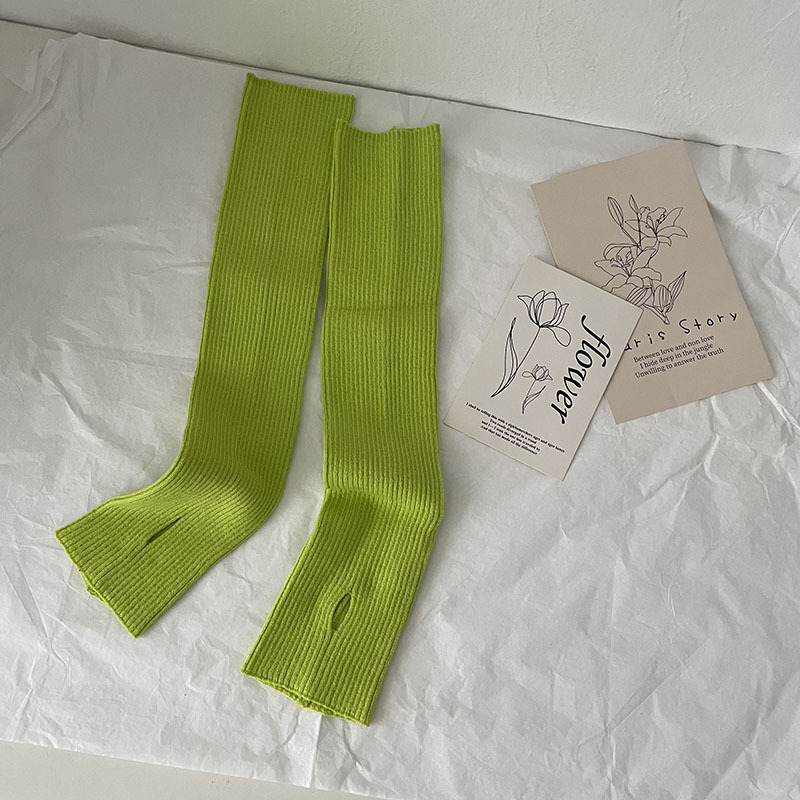 Sievietēm adīti roku siltinājumi, vilna, korejiešu stils, vienkrāsaini, pavasarim un rudenim