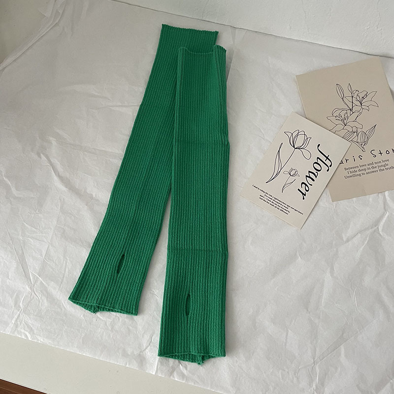 Sievietēm adīti roku siltinājumi, vilna, korejiešu stils, vienkrāsaini, pavasarim un rudenim