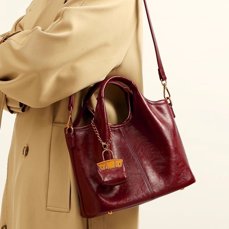 Geantă crossbody din PU, formă orizontală pătrată, închidere cu fermoar, căptușeală din poliester, utilizare zilnică