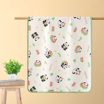 Zīdaiņu matrača paliktnis ar dubultu džakarda audumu, kokvilnas pamatmateriālu un TPU ūdensizturīgu slāni, karikatūras stilā, pielāgota apstrāde, pieejama privātā zīmola