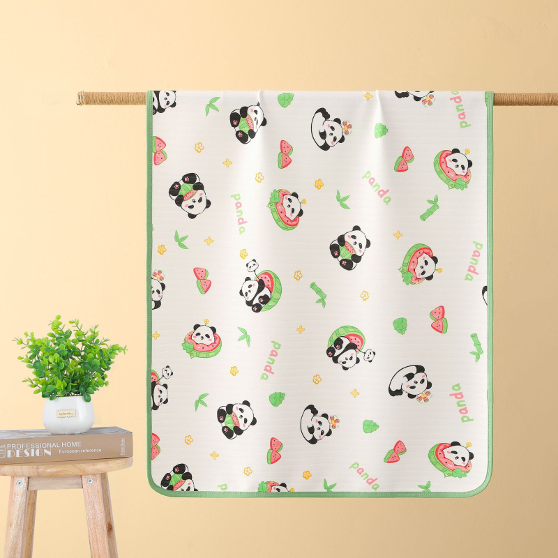 Zīdaiņu matrača paliktnis ar dubultu džakarda audumu, kokvilnas pamatmateriālu un TPU ūdensizturīgu slāni, karikatūras stilā, pielāgota apstrāde, pieejama privātā zīmola