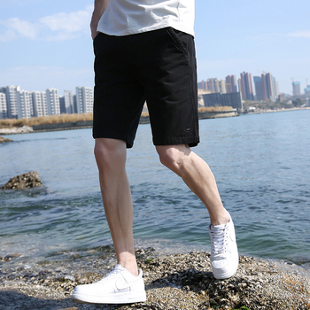 Κλασικά βαμβακερά σορτς, μεσαία μέση, ίσιο κόψιμο, τσέπες, ιαπωνο-κορεατικό στυλ ανάπαυσης