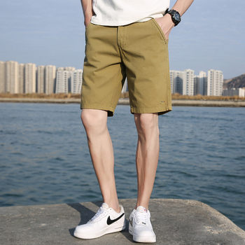 Κλασικά βαμβακερά σορτς, μεσαία μέση, ίσιο κόψιμο, τσέπες, ιαπωνο-κορεατικό στυλ ανάπαυσης