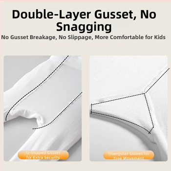 Bērnu baleta zeķbikses ar pretnoslīdošu uzliku – elpojošas, plānas, augsta elastība, spandeksa kokvilnas maisījums