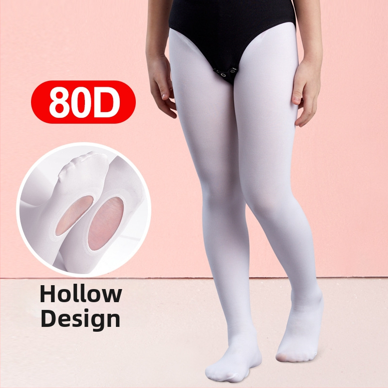 Bērnu baleta zeķbikses ar pretnoslīdošu uzliku – elpojošas, plānas, augsta elastība, spandeksa kokvilnas maisījums