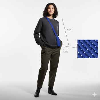 Megzta telefono rankinė, vertikalios kvadrato formos, vidutinio ilgio, poliesterio pamušalas, švelnus paviršius