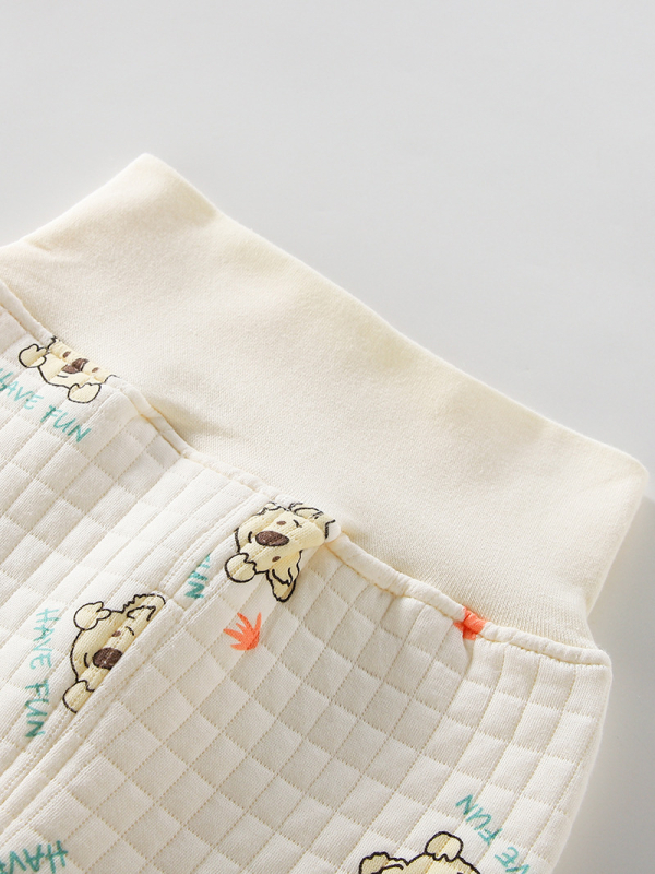 Παιδικό σετ εσωρούχων με τρεις στρώσεις, ζεστό ύφασμα, υψηλή μέση για προστασία της κοιλιάς, 100% βαμβάκι, unisex, για φθινόπωρο και χειμώνα.