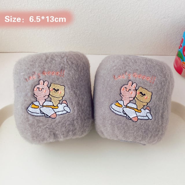 Bērnu roku piedurknes - siltas, karikatūru raksts (Ziema, Karikatūra, 100% kokvilna, Kumquat)