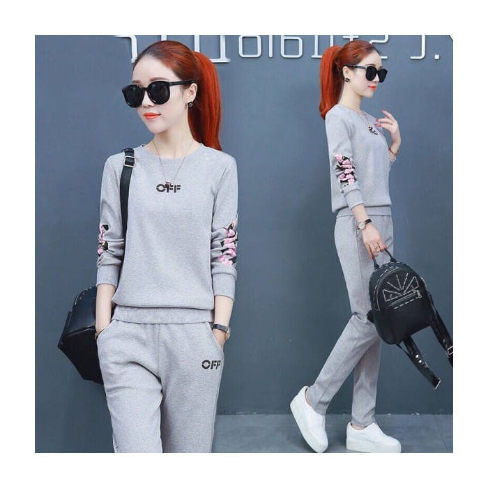 Женски костюм с пайчворк полиестер, дълъг ръкав, дълги панталони, есен 2024, 95% полиестер