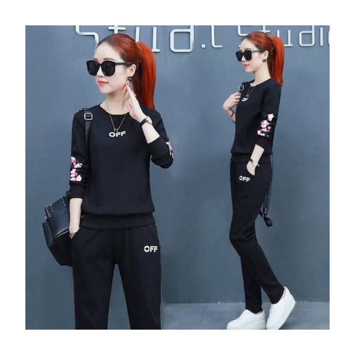 Женски костюм с пайчворк полиестер, дълъг ръкав, дълги панталони, есен 2024, 95% полиестер