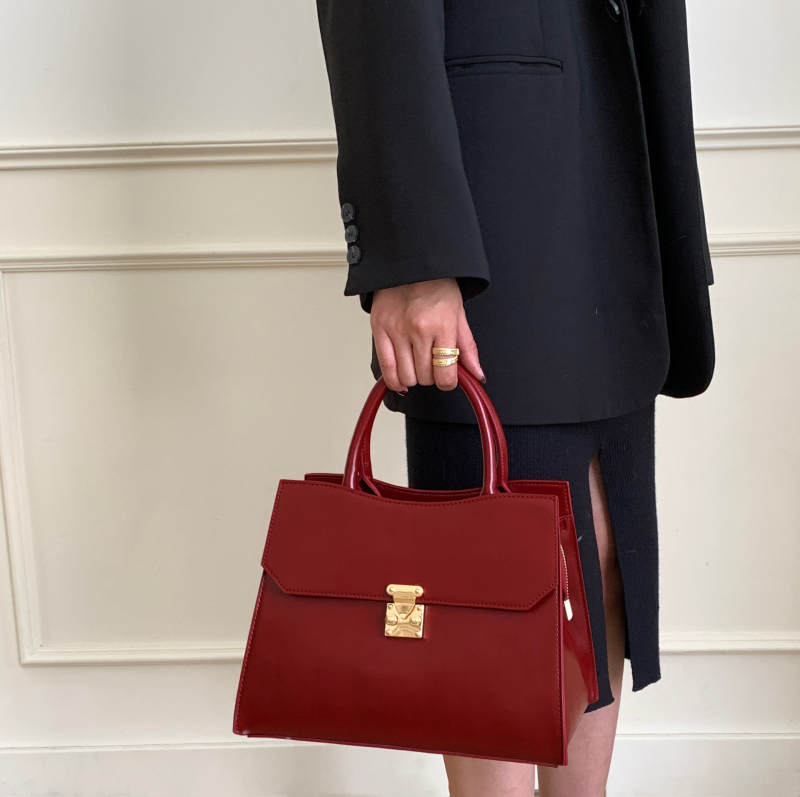 Geantă de mireasă, material PU, stil liric, închidere cu fermoar, căptușeală din nailon, buzunar interior cu fermoar tip sandviș