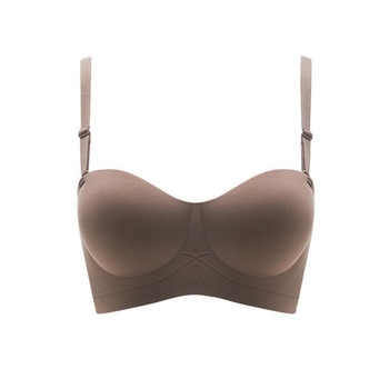 Sutien fara cusaturi pentru sâni mici, cu push-up pentru volum vizual, fara bretele, tip tub, sustinere confortabila