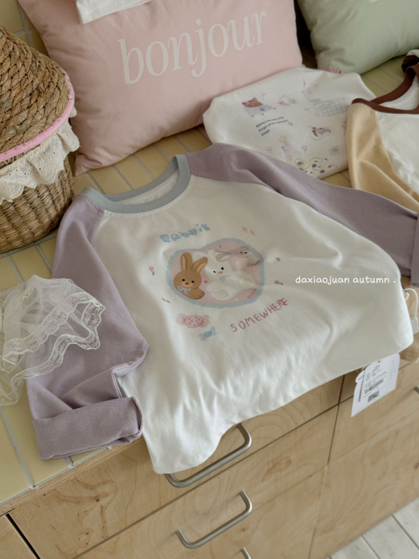 Vaikų marškinėliai su ilgarankovėmis raglano rankovėmis, 100% medvilnė, karikatūrų modelis, drėgmės reguliavimas