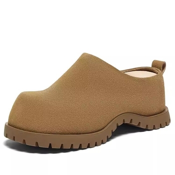 Pantofi dama din velur, vârf închis, toc în formă de cui, talpă din cauciuc, căptușeală din piele artificială, stil casual