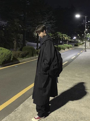 Ανδρικό παλτό με πέτο, μεσαίου μήκους, χαλαρή γραμμή, 90% βαμβάκι, επένδυση πολυεστέρα, φθινοπωρινό