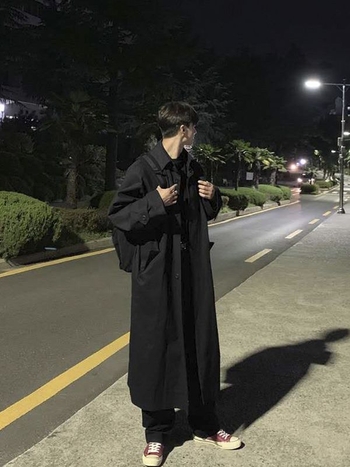 Ανδρικό παλτό με πέτο, μεσαίου μήκους, χαλαρή γραμμή, 90% βαμβάκι, επένδυση πολυεστέρα, φθινοπωρινό