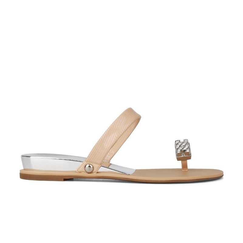 Sandale dama cu toc clip-toe și cristale, stil coreean, partea superioară din super fiber, talpă din cauciuc, înălțime toc 3-5 cm