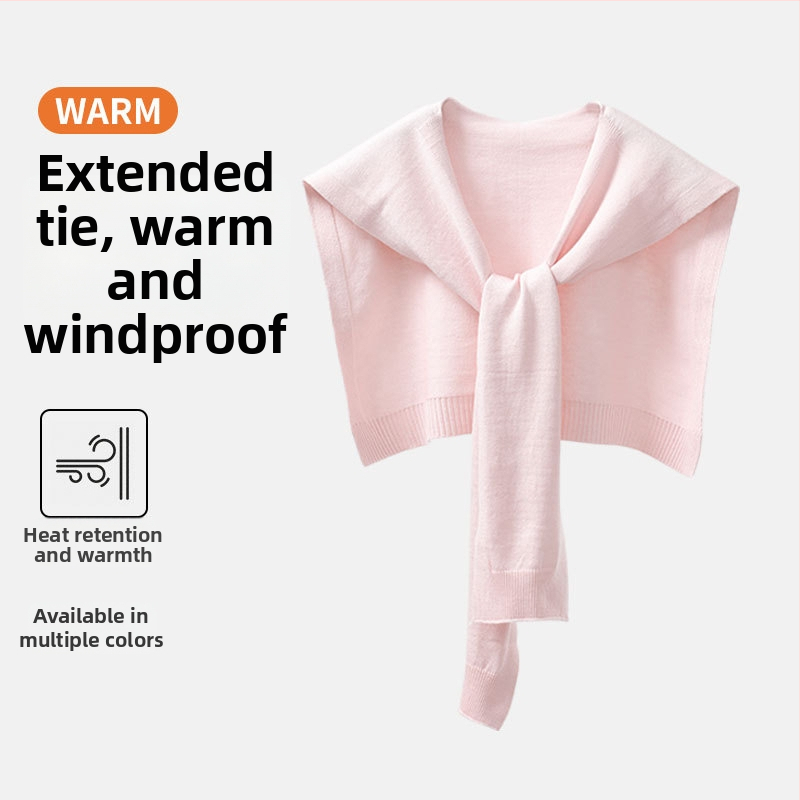 Șal tricotat unisex cu dungi - finisaj decorativ tie-dye, vascoză, pentru primăvară și toamnă