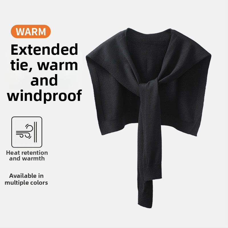 Șal tricotat unisex cu dungi - finisaj decorativ tie-dye, vascoză, pentru primăvară și toamnă