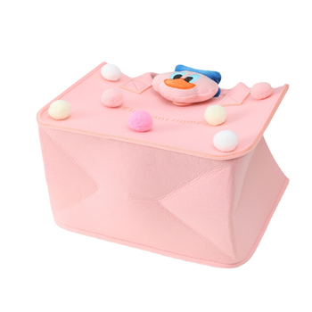 Τσάντα φελτ τύπου tote με τσέπη για πακέτο, προσαρμόσιμη, με εκτυπωμένο λογότυπο, βάση και πλευρές