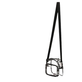 Ženska PVC crossbody torba, zatvarač, bez podloge, s jednom remenom