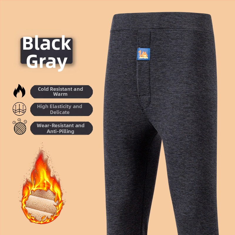 Vyriski termo džinsai iš kamelinių vilnų velūro, aukštas liemuo, šiltos ir stores pagrindinės kelnes, vienos spalvos, viengubas sluoksnis, 90–95% poliesteris, 251–300 g/m²