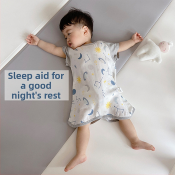 Rodič-dieťa pyžamo z bambusu a bavlny – ľahké, karikatúrny vzor, bambusovo-bavlnená podšívka, leto