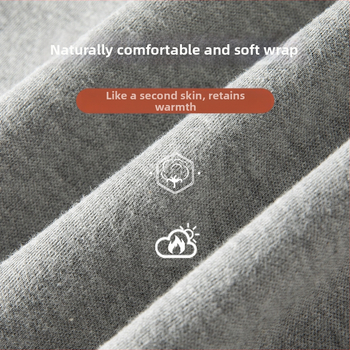 Vyrų 100% medvilnės šilti keliai, aukšta juosmens linija, žiemai, tankūs 220 g/m², vieno sluoksnio