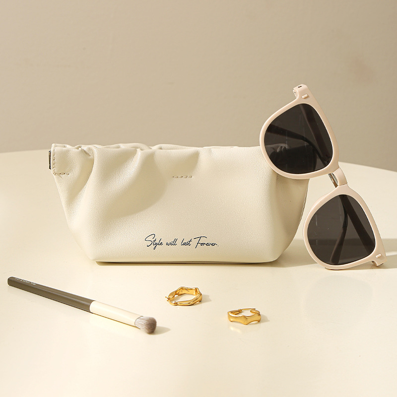 Anqin Geantă pentru Ochelari - PU Impermeabilă, Închidere Automată cu Șnur, Portabilă și Protecție împotriva Prafului, Multifuncțională pentru Călătorii