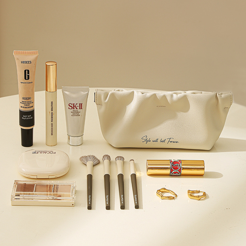 Anqin Geantă pentru Ochelari - PU Impermeabilă, Închidere Automată cu Șnur, Portabilă și Protecție împotriva Prafului, Multifuncțională pentru Călătorii