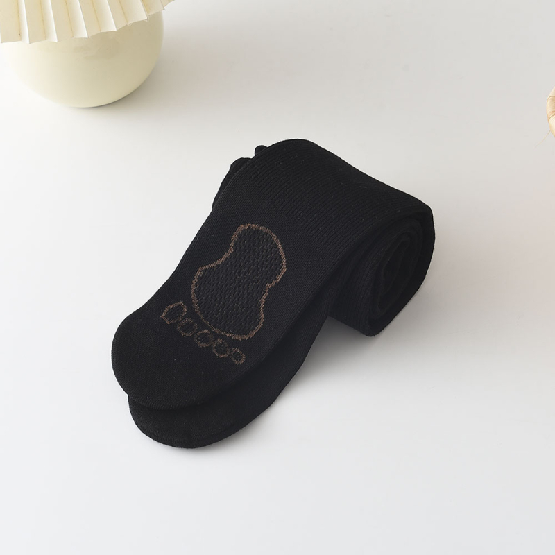 Dječje pamučne tajice s mekim unutarnjim dijelom, debeli, prozračni i upijaju znoj, jednobojni uzorak, jesen-zima