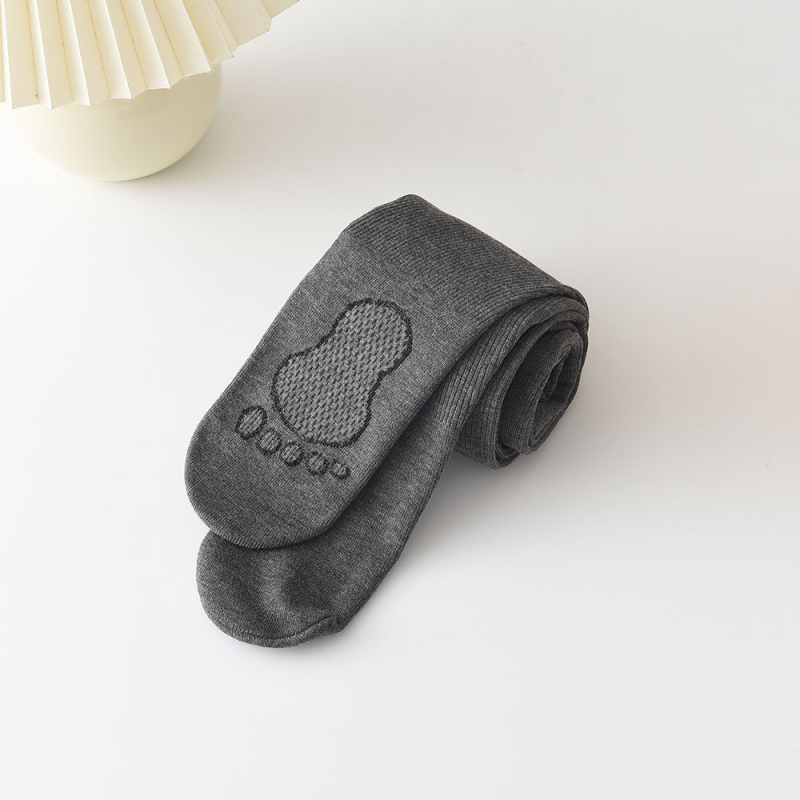 Dječje pamučne tajice s mekim unutarnjim dijelom, debeli, prozračni i upijaju znoj, jednobojni uzorak, jesen-zima